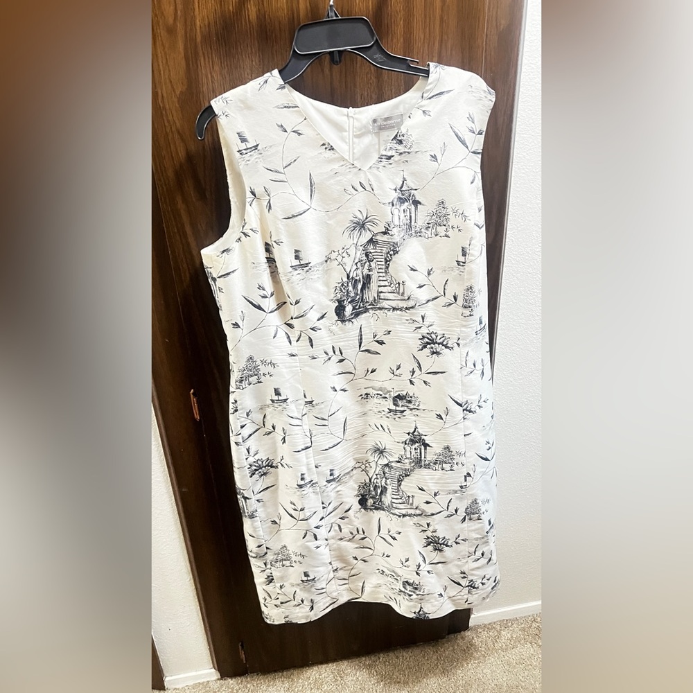 Liz Claiborne Black and White Patterned Dress